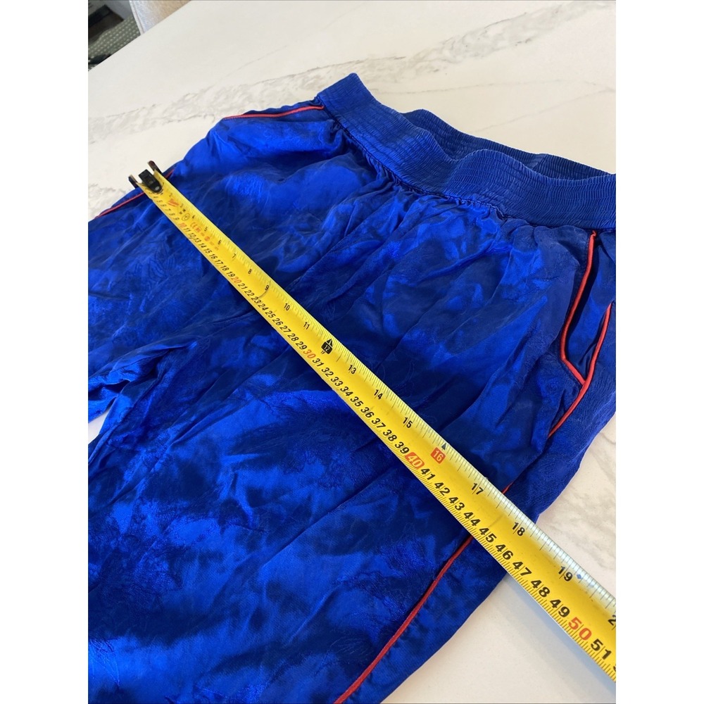 Zadig & Voltaire Adelie Pants Womens Size XS Blue Utility Jogger Red Piping - Picture 13 of 16